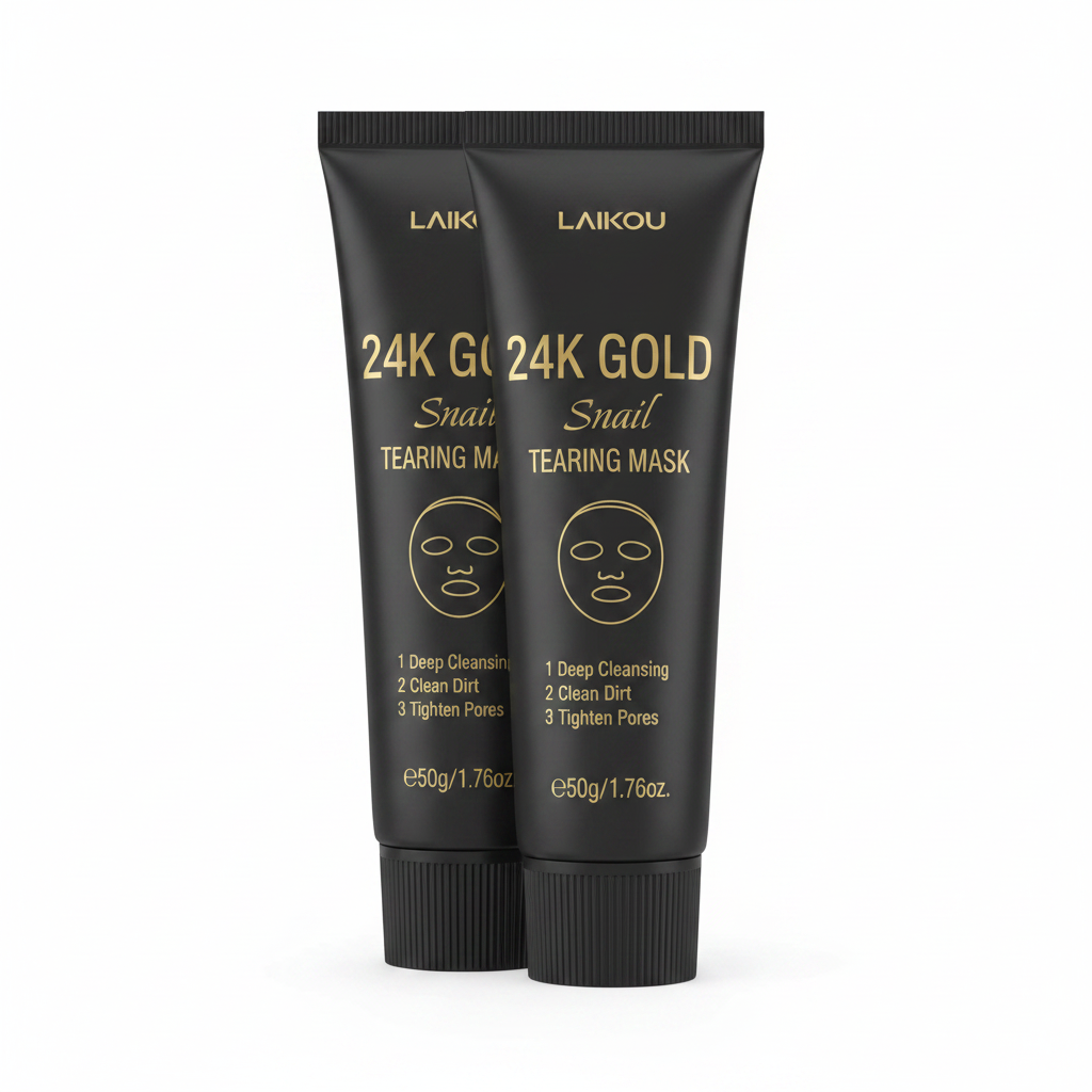 24K Gold Snail Tearing Mask - White Background