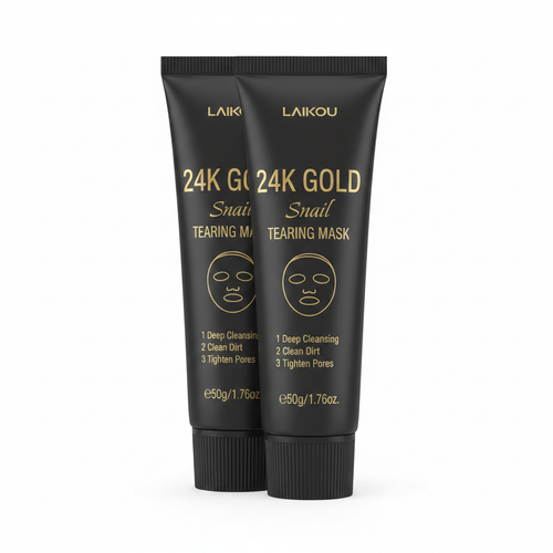 24K Gold Snail Tearing Mask - White Background