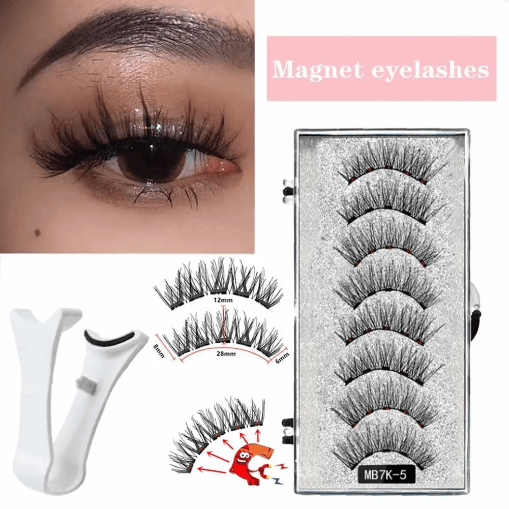Reusable 3D Magnetic Eyelashes
