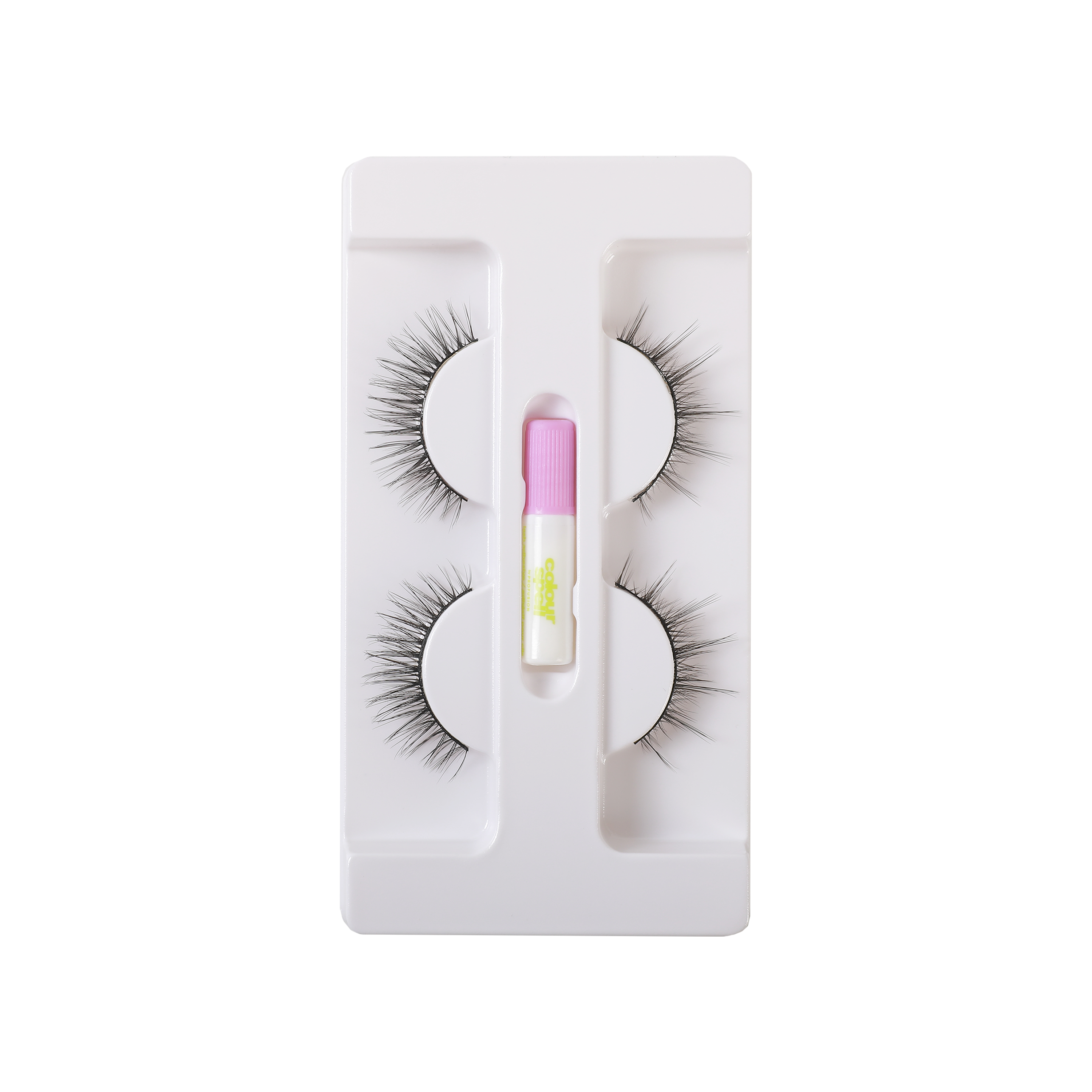 False Eyelashes with Adhesive