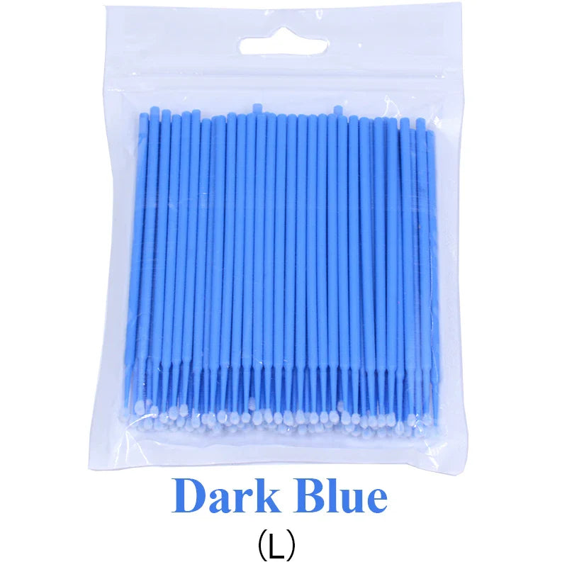 100PCS Eyelash Cleaning Swabs – Lash Extension & Glue Remover Tools