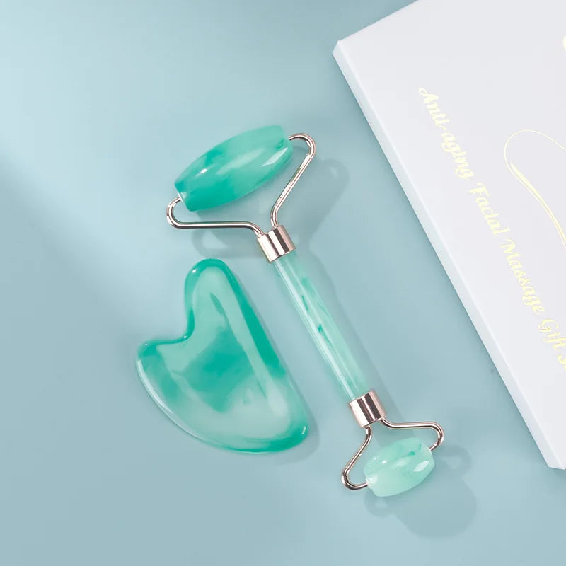Gua Sha Scraper & Roller Set